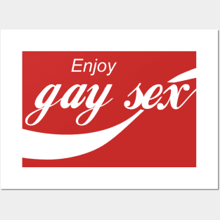 enjoy gay s/x Posters and Art